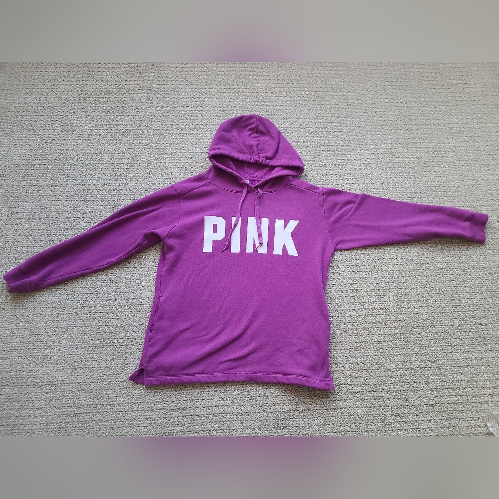 PINK Victoria's Secret - Everyday Lounge Campus Pullover Fleece Hoodie, Size: S